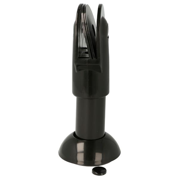 Universal® Recycled Plastic Cubicle Pencil Cup, 4.25 x 2.5 x 5, Wall Mount,  Charcoal