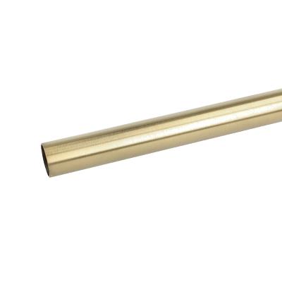 Brass Tube ø19x1000mm, 0,8mm Thickness, Brushed Brass