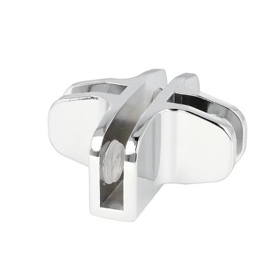 Glass Connector Maxi Closed, 4-Way, 90DG, Chrome Plated