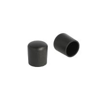 Plastic Cap For Round Tubes, Diam 16mm, PE, Black