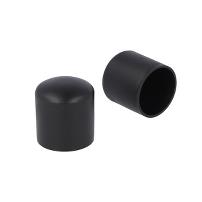 Plastic Cap For Round Tubes, Diam 25mm, PE, Black