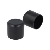 Plastic Cap For Round Tubes, Diam 28mm, PE, Black
