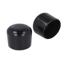 Plastic Cap For Round Tubes, Diam 35mm, PVC, Black