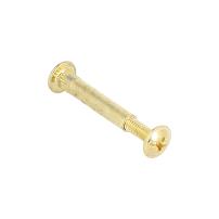 Connecting Screw, 30-40mm, Bore 5mm, M4, Steel Brass Pl.