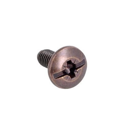 Male Connecting Screw, Bore 8mm, M6x14mm, Steel Bronze Pl.