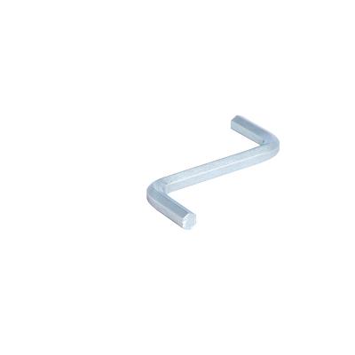 Insex Key, 4mm, Z-Shaped, Unhardened Steel, Bright Zinc Pl.