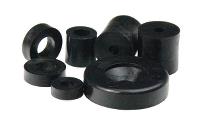 Distance Spacer, PE, Black, H=3mm, OD=20mm, ID=6.3mm