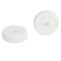 Distance Spacer, PE, White, H=10mm, OD=30mm, ID=6,3mm