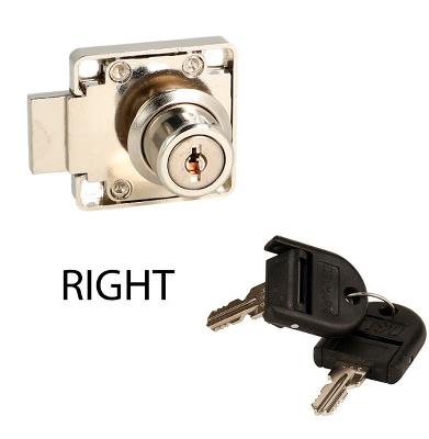 Rim Lock MIC-850, ø19x22mm, Right Hand, NPL, HCK SISO, #J11,