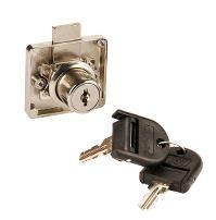 Rim Lock 852, ø19x22mm (Slim Case), Nickel Plated, HCK SISO