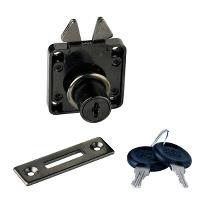 Roll Blind Lock 855, ø16,5x22mm, Black Zinc Pl, CK SISO, W/