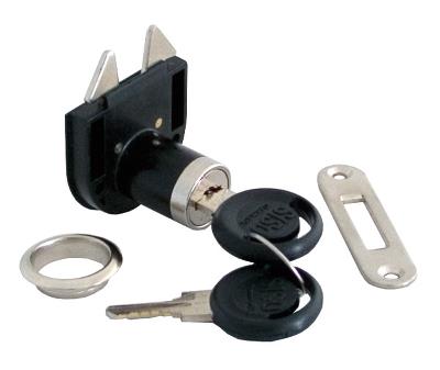 Roll Blind Lock M2159, ø16,5x21mm, BLK PA, W/Master Key #J11