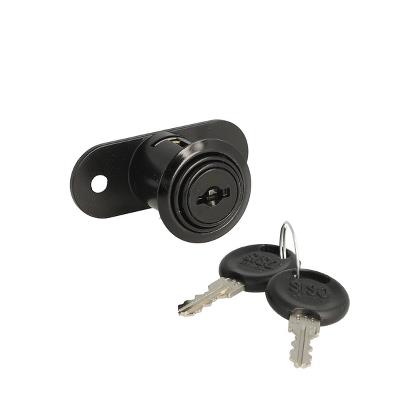 Push Button Lock 1003, ø19x23mm, Black Ano. KA D20, CK SISO