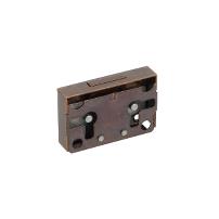Box Lock 2110 Bronze Pl, 15mm Backset (48x33mm), Without Key