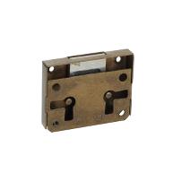 Box Lock 2110 Bronze Pl, 25mm Backset, Without Key