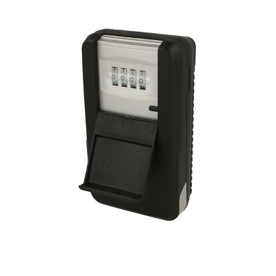 Key Storage Box W/LED, 4 Digits, Black/Silver, W86 x D47 x