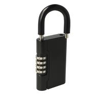 Key Storage Padlock,4 Digits, 90x59,5mm Black Steel Body,