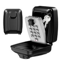 Key Storage Box, 12 Push Buttons, Black, W95 x D61x H125mm