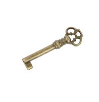 Antique Key Diminutive, Bronzed, Shaft 35mm