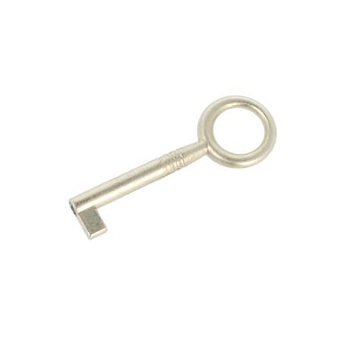 Traditional Key # 0007, Nickel Plated, Eurobit, Shaft 30mm