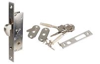 Mortise Door Lock 9403, Key Alike, 20mm Backset, NPL Body