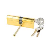 Profile Cylinder, Brass Polished, 70mm (30+10+30mm) FAB Key