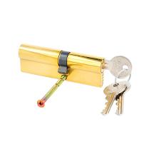 Profile Cylinder, Brass Polished, 90mm (35+10+45mm) FAB Key