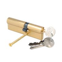 Profile Cylinder, Brass Polished, 95mm (35+10+50mm) FAB Key