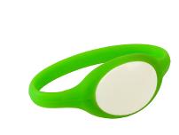 Wristband Silicon Mifare1, Green, With 13,56MHz Chip