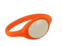 Wristband Silicon Mifare1, Orange, With 13,56MHz Chip