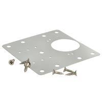 Cabinet Hinge Repair Plate SS430, 90x90x0,69mm, Incl. 6 Pcs