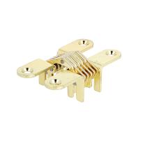 Vici Hinge ,Steel, 65 x 13mm, Brass Plated
