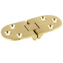 Sewing Table Hinge, Brass, 30x72x2mm, Sanded