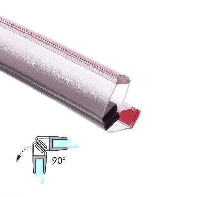 PVC Seal Glass/Glass, White Magnet, 90DG, ADH06, F/8-12mm,