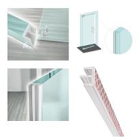Transp. Adhesive PVC Profiles,F/Hinged Doors,10x3000mm, 8-14