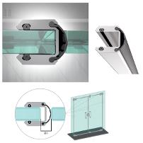 Glass Sealing Frame System, Alu Brushed, 3000mm,12mm Glass