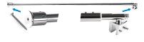 Shower Support Bar, Glass/Wall, Adjustable 920-1150mm,