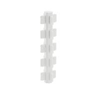 PVC 4-Way Connector 90mm, White, Without Velvet