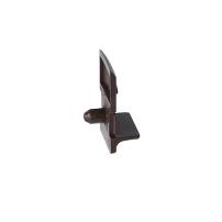 Shelf Support W/Retainer, 12mm Wood Shelves, Brown Plastic