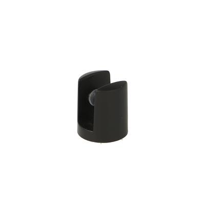 Shelf Support Cylindrical, Black Finish ø20mm,Glass Thick-