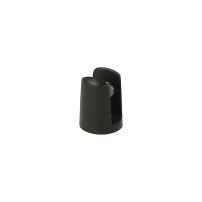 Shelf Support Cylindrical, Black Finish, ø17mm, Glass Thick-