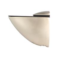 Shelf Bracket #52, F/Glass & Wood, 4-19mm, Matt Nickel Pl,