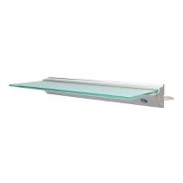 ALU. Shelf 450mm, Anodized, White LED, With 8mm Glass Plate