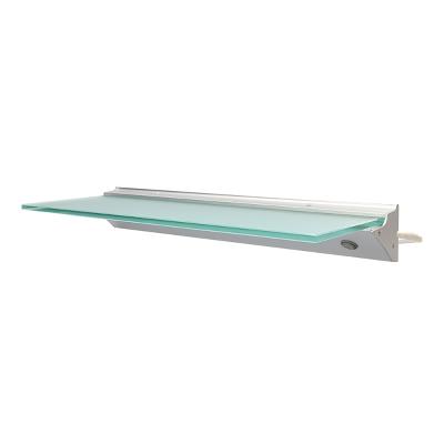 ALU. Shelf 500mm, Anodized, White LED, With 8mm Glass Plate