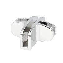 Glass Connector Maxi Closed, 4-Way, 90DG, Chrome Plated