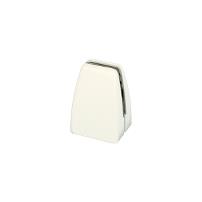 Partition Panel Clamp, Top-Fix, Alu, White Painted, F/4-8mm