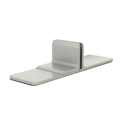 Partition Panel Support Clamp, Alu, Silver Painted,F/6-8mm