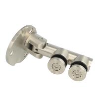 Door Hinge Wall/Glass, F/Glass Cubicles, SS304-Brushed, 8-