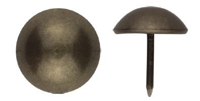 Chair Nail, Domed Head, #670, Brass Nickelplated