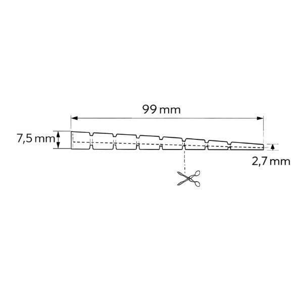 Furniture Levelling Wedge Snap-Off 99mmx20mm